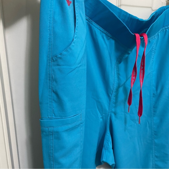 Women’s Size 4X Med Couture 8744‎ Scrub Pants Hyper Blue - Picture 5 of 6